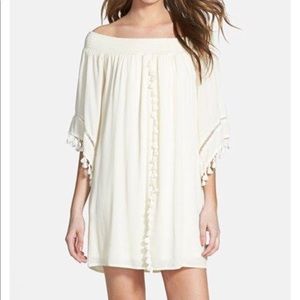 COPY - Tassel Trim Off the Shoulder Boho Dress